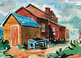 Janet Mitchell, Untitled - The Old Cabin
