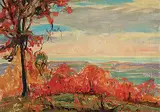 Charles Walter Simpson, October Sketch, 1935, oil on canvas board