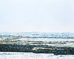 Deborah Lougheed Sinclair, Sundown - Morley Flats, 1982, acrylic on canvas