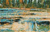 Gordon A. Smith, Capilano River #19/40, colour silkscreen on paper
