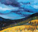 Ngo Thai, Mount Kidd Area, oil on wood board