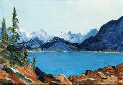 Tom Thompson, Mountain Vista, 2008, oil on wood board