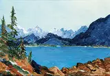 Tom Thompson, Mountain Vista, 2008, oil on wood board