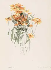 Black Eyed Susan #149/250 by Molly Lamb Bobak, colour lithograph on paper, sold Jun 2008