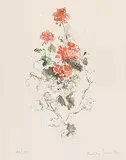 Molly Lamb Bobak, Geranium #149/250, colour lithograph on paper
