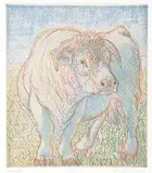 Joseph Fafard, August #A/P, 1986, colour etching on paper