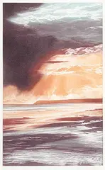 Susan E. Jameson, Distant Rain #34/175, 1987, colour etching on paper