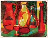 Tenes #25/28 by John Harold Thomas Snow, 1968, colour lithograph on paper, sold Jun 2008
