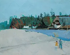 Maxwell Bennett Bates, Landscape Sidney, B.C. 1965, 1965, oil on canvas
