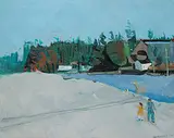 Maxwell Bennett Bates, Landscape Sidney, B.C. 1965, 1965, oil on canvas