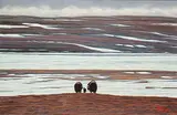 Bern Will Brown, Untitled - Musk Ox on the Tundra, 1988, oil on canvas