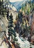 Frank Leonard Brooks, Untitled - Rocky Mountain Canyon