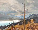 Orestes de Grandmaison, Lone Tree, Lake ...
