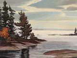 Richard Ferrier, St. Joseph's Island, acrylic on canvas board