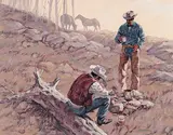 Richard Audley Freeman, Coffee Break, oil on canvas board