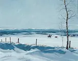 Richard Audley Freeman, The Wanderer, oil on wood board