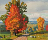Frederick Stanley Haines, Haliburton, oil on paper board