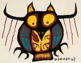 Norval Morrisseau, Untitled - Abstract Figure
