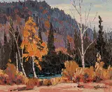 William Parsons, Algoma, Near Wawa, oil on hard board