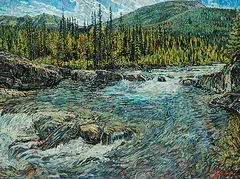 Jack Rigaux, Trees, Light and Water, 1981, oil on canvas