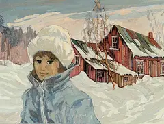 Gaston Rebry, La Maison de Grandpere, 1983, oil on canvas