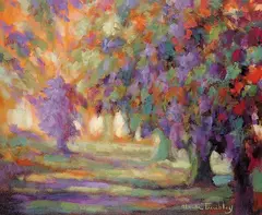 Claude Tremblay, Ces Arbes Changes de VIe, acrylic on canvas
