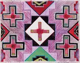 Robert Boyer, Who Calls Qu'Appelle, Qu'Apple?, 1988, pastel and mixed media on paper