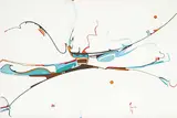 Alex Janvier, Vancouver Harbour, 1977, gouache on paper