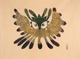 Kenojuak Ashevak, Firebird #16/50, 1969, colour stonecut on paper