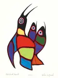 John Eric LaFord, Fish Bird Spirit, 1983, acrylic on paper