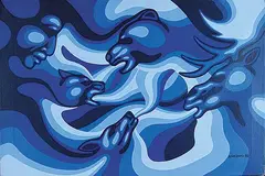 Erwin Printup, Wind Spirits, 1980, acrylic on canvas