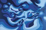 Erwin Printup, Wind Spirits, 1980, acrylic on canvas