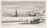 Ernest Friedrich Lindner, Saskatoon, etching on paper