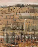 Stanley Morel Cosgrove, Untitled - Autumn Landscape, 1955, oil on canvas