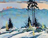 Robert Genn, The Needles, Cranbrook, acrylic on canvas