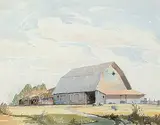 Henry George Glyde, Untitled - Old Barn Near Lethbridge