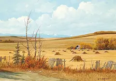 Clouding Over by George A. Horvath, oil on canvas, sold Nov 2007