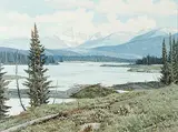 George A. Horvath, Athabasca River Near Jasper