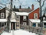 John Kasyn, On Lippincott St. Toronto, oil on wood board