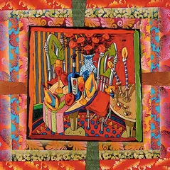 Grant Leier, Cocktails at the Blue Vase II, 2005, acrylic on canvas