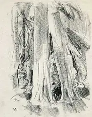 Deep Forest by Arthur Lismer, charcoal on paper, sold Nov 2007
