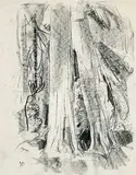 Arthur Lismer, Deep Forest, charcoal on paper