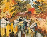 Henri Leopold Masson, Reflected Rocks and Trees, October