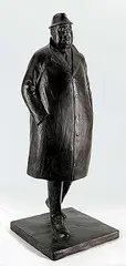 William Hadd McElcheran, Untitled - Upturned Collar #5/9, 1995, bronze sculpture