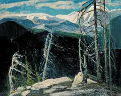 Rudolf Anton Messner, Mount Seymour, B.C., 1965, oil on canvas board