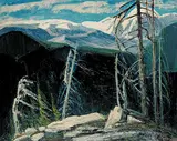 Rudolf Anton Messner, Mount Seymour, B.C., 1965, oil on canvas board