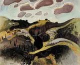 Lawrence Arthur Colley Panton, Untitled - Countryside, oil on wood board