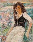 John Beatty Newman, Portrait of Innocence II, oil on wood board