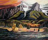 David Pugh, Sunset, 1983, acrylic on canvas