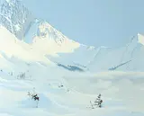 Ted Raftery, Above the Clouds, 1988, acrylic on canvas